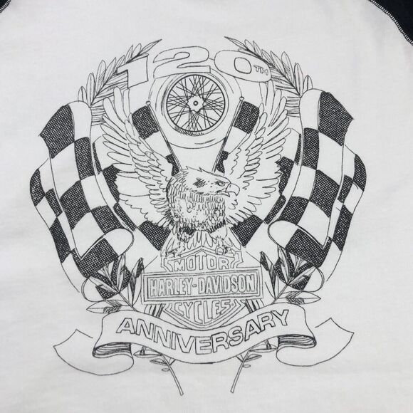 Harley Davidson Women's 120th Anniversary Long Sleeve Knit Top White XL - Picture 6 of 12